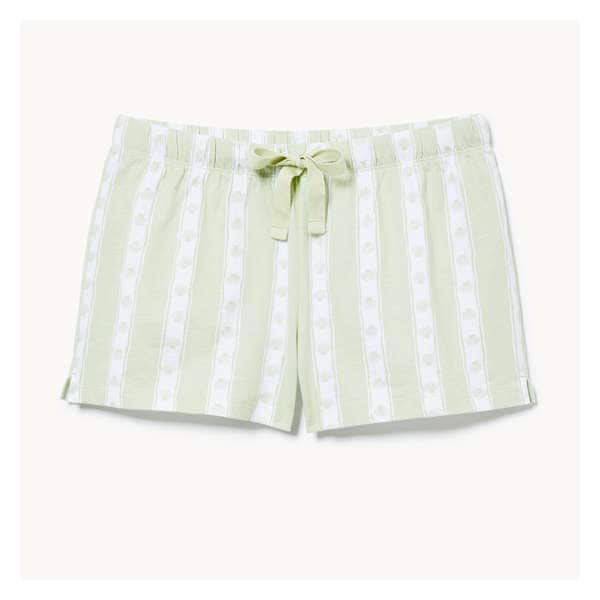 Printed Pajama Short - Light Khaki Green