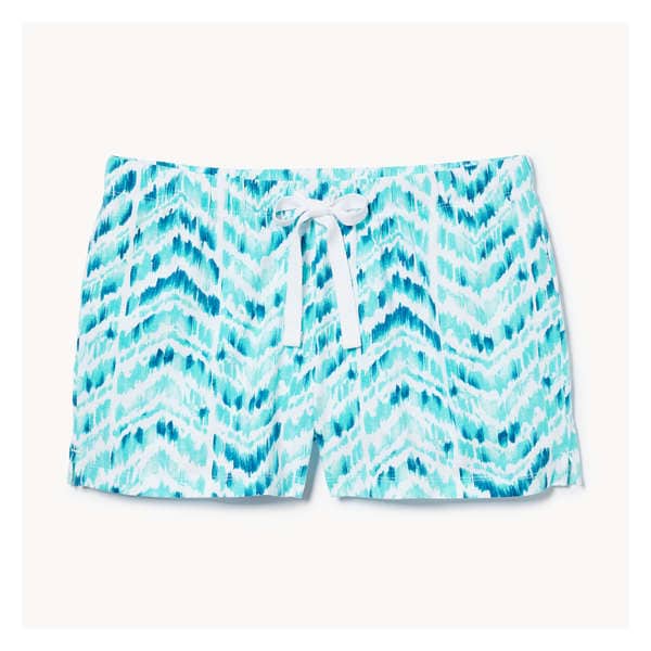 Printed Pajama Short - Turquoise