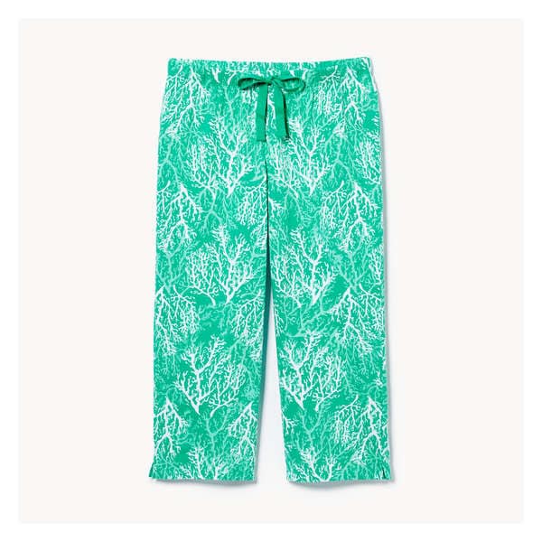 Crop Pajama Pant - Teal