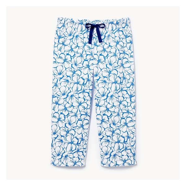Crop Pajama Pant - White
