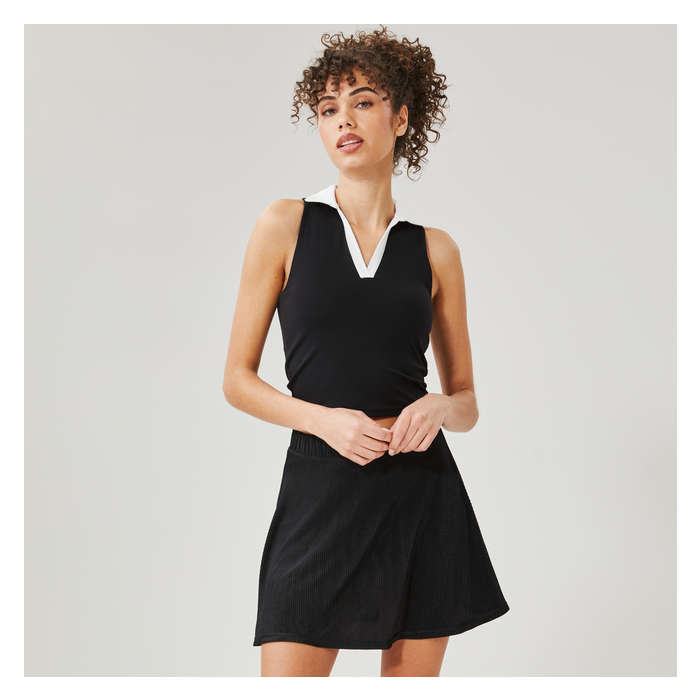 Women's Active Crop Polo Golf Tank