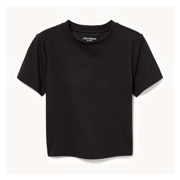 Active Crop T-Shirt - Black