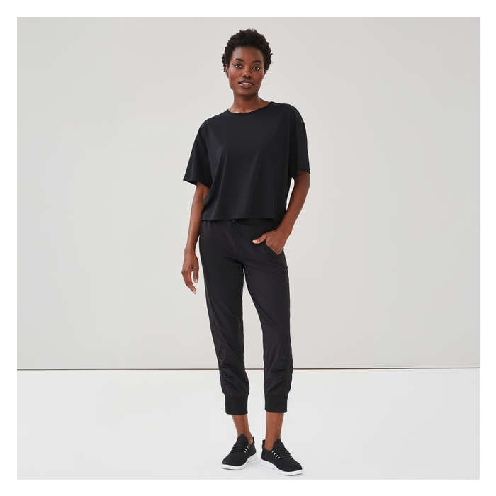 Women's Active Balance Crop Oversized T-Shirt