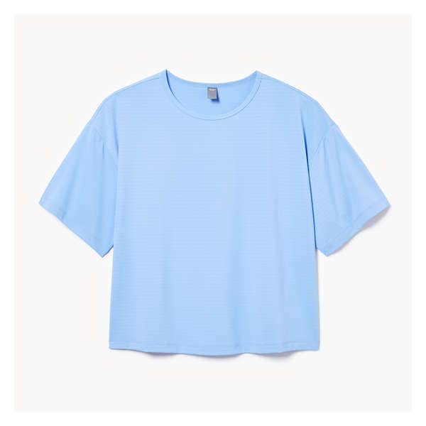 Active Balance Crop Oversized T-Shirt - Light Blue