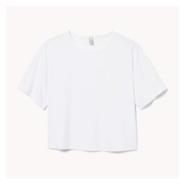 Active Balance Crop Oversized T-Shirt - White
