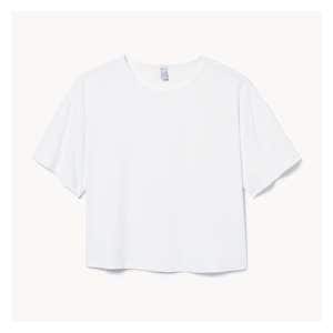 Active Balance Crop Oversized T-Shirt - White