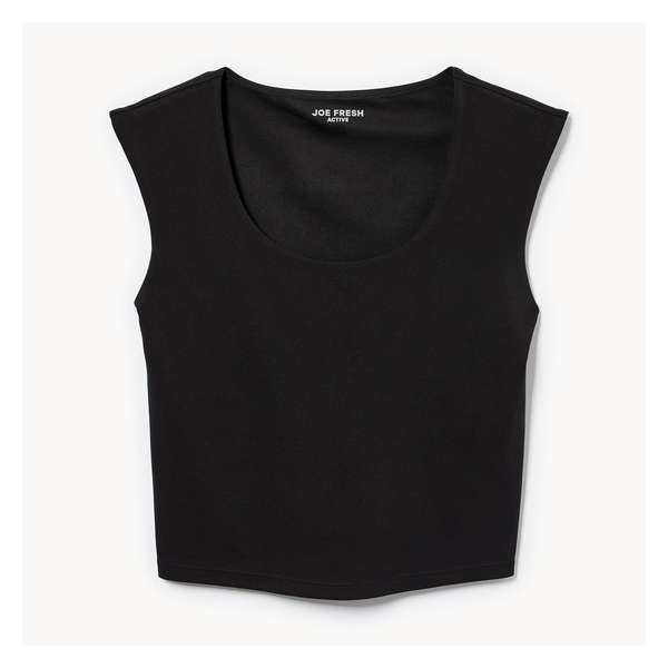 On-the-Go Crop T-Shirt - Black
