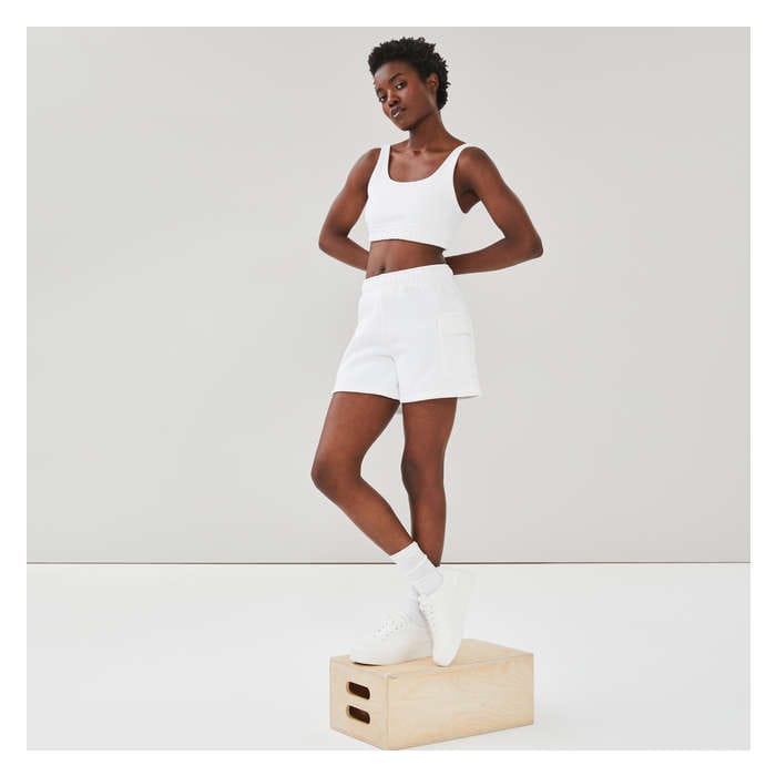 Women's Active Fleece Short - White