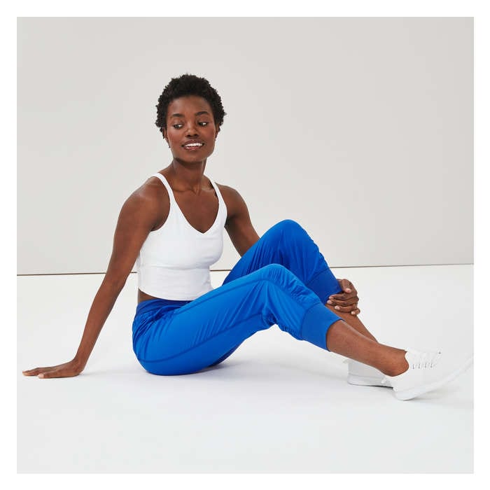 Women's Active Four-Way Stretch Crop Jogger - Blue