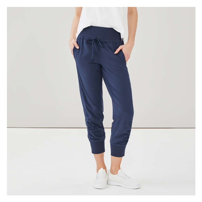 Women's Active Four-Way Stretch Crop Jogger - Navy