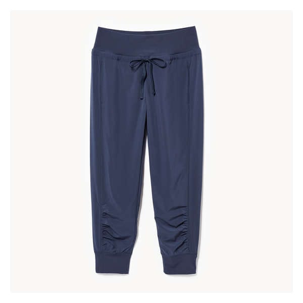 Active Four-Way Stretch Crop Jogger - Navy