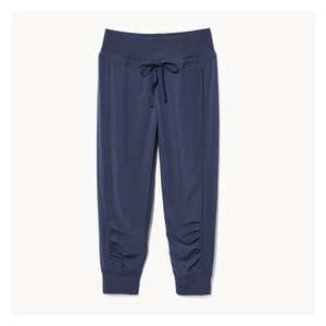Active Four-Way Stretch Crop Jogger - Navy