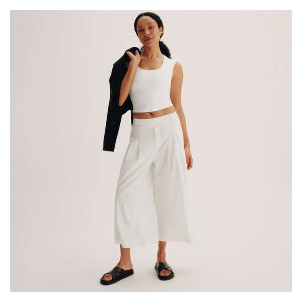 On-the-Go Crop Pant - Off White