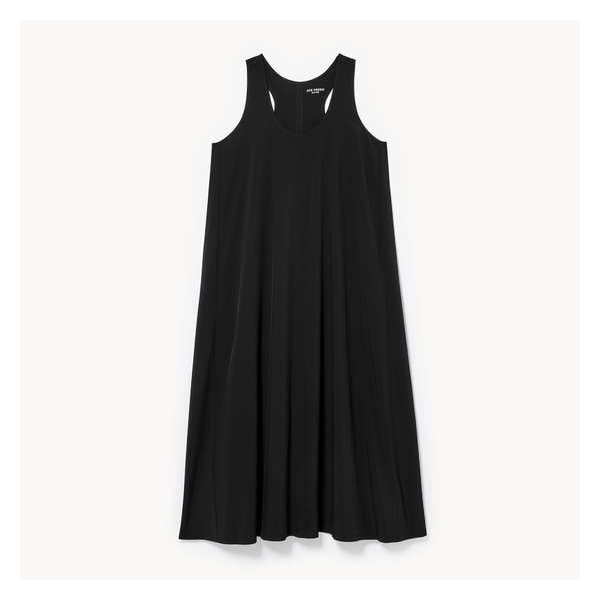 Active Four-Way Stretch Midi Dress - Black