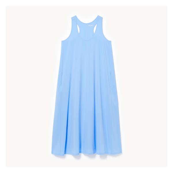 Active Four-Way Stretch Midi Dress - Light Blue