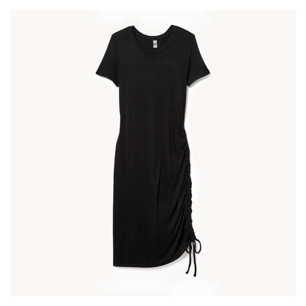 Active Side Ruched Dress - Black