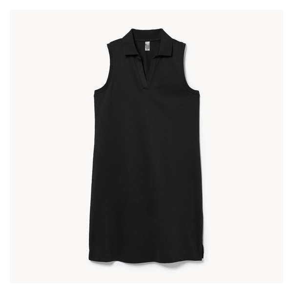 Active Golf Polo Dress - Black