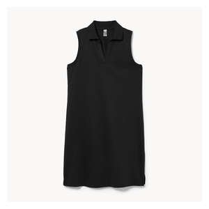 Active Golf Polo Dress - Black