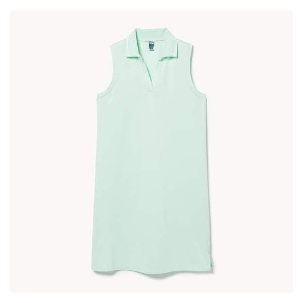Active Golf Polo Dress - Pale Aqua