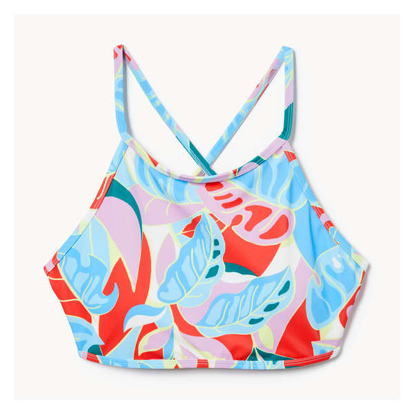 High Neck Swim Top - Bright Orange