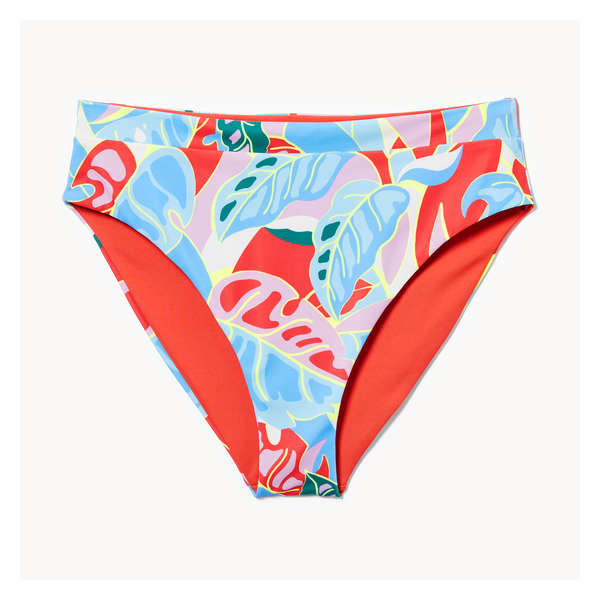Reversible High Rise Bikini Bottom - Bright Orange