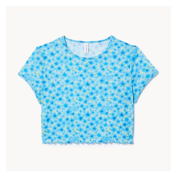 Mesh Top Cover-Up - Bright Blue