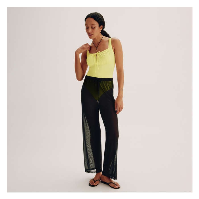 Women's Mesh Pant Cover-Up - Black