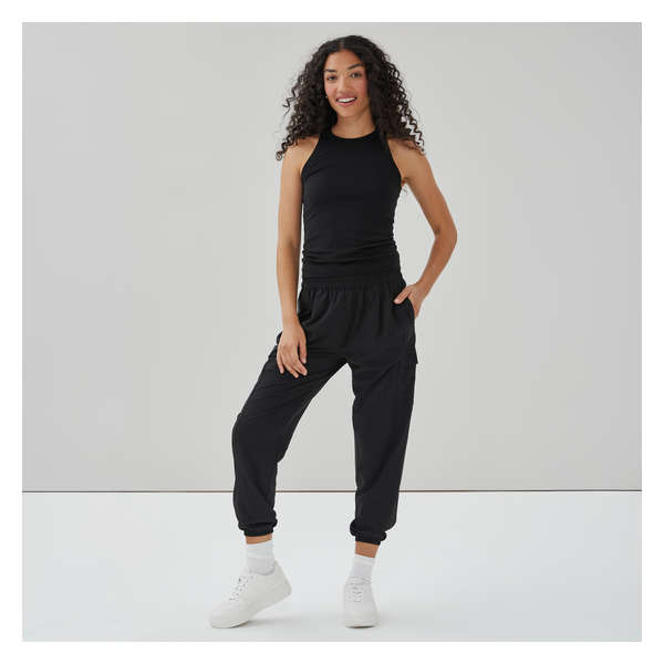 Active Cargo Crop Jogger - Black