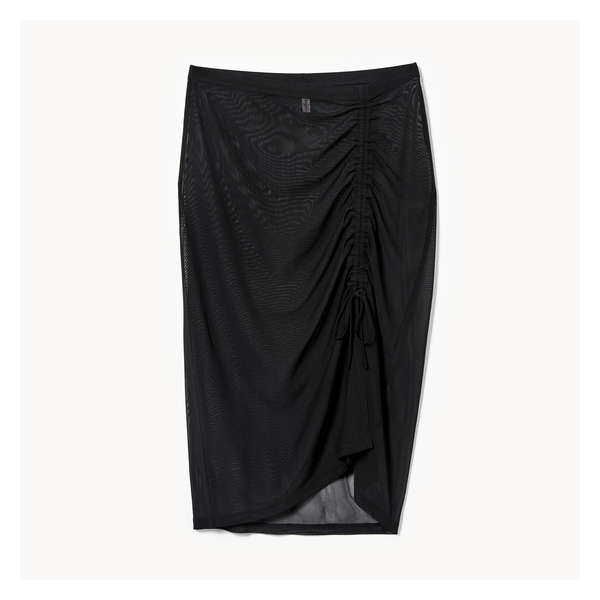 Mesh Skirt Cover-Up - Black
