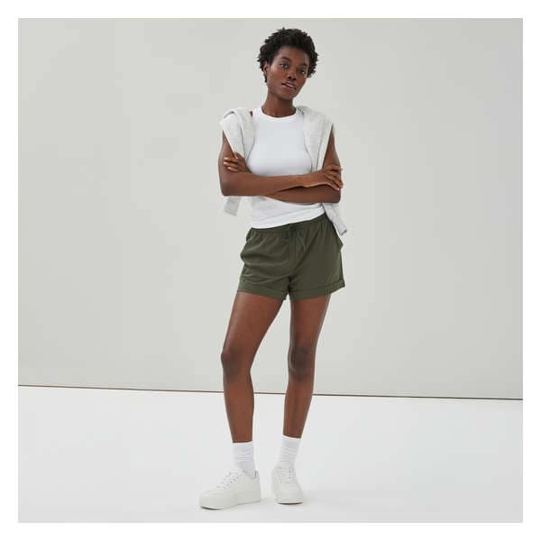 Active Everyday Four-Way Stretch Short - Dark Green