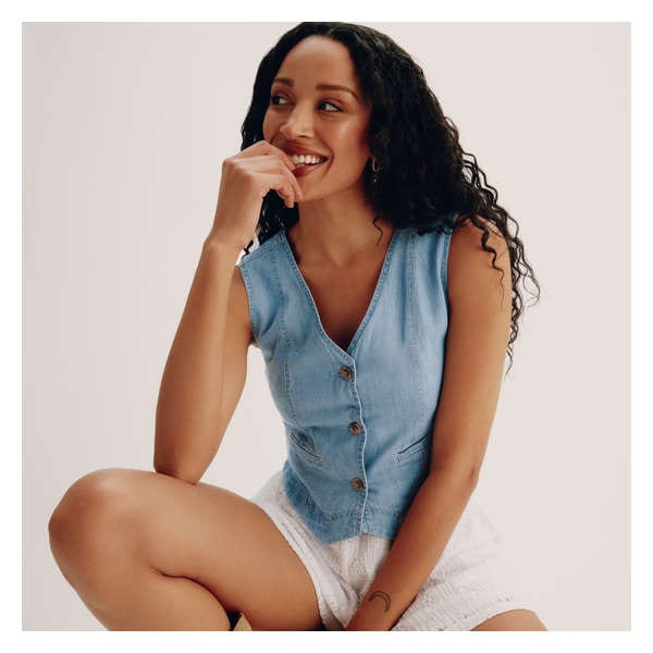 Denim Vest - Light Wash