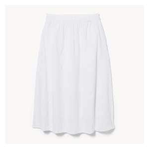 Eyelet Midi Skirt - Bright White