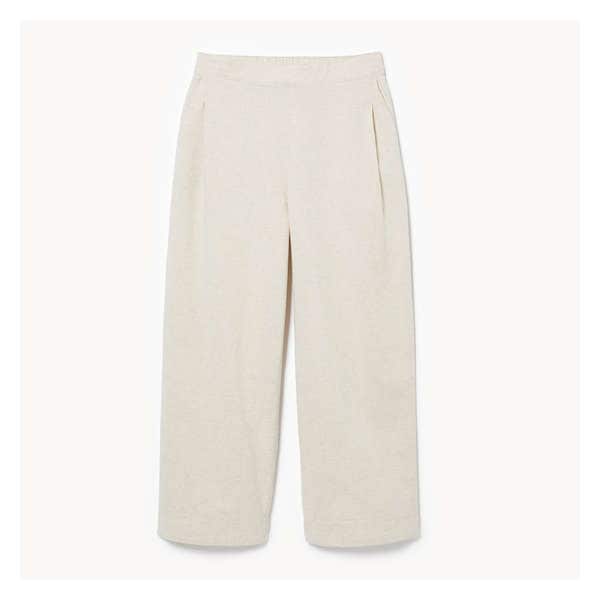 Linen Blend Crop Trouser - Linen