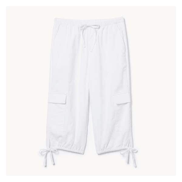 Cotton Crop Pant - Bright White