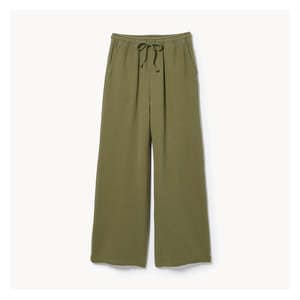 Crinkle Gauze Pant - Olive