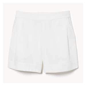 Linen Blend Short - Bright White