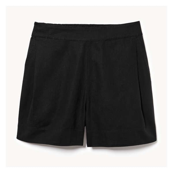 Linen Blend Short - JF Black