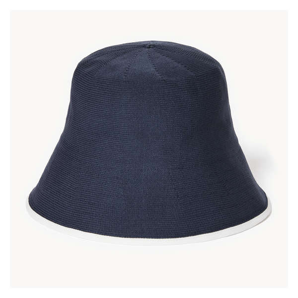 Knit Bucket Hat - Navy
