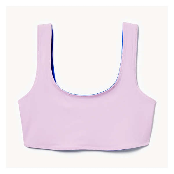 Reversible Scoop Bikini Top - Light Lilac
