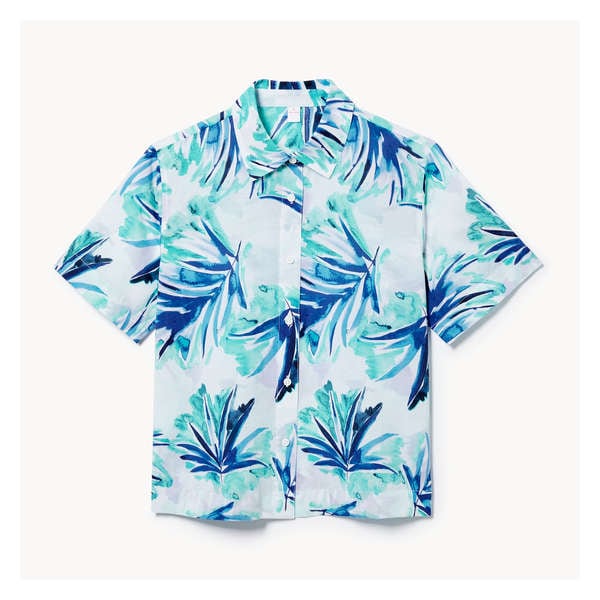Poplin Sleep Shirt - Blue