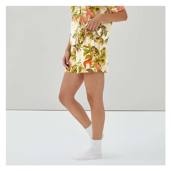 Women's Poplin Sleep Short - Cream