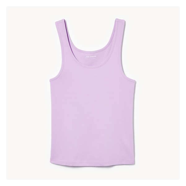 Essential Organic Cotton Rib Tank - Light Purple