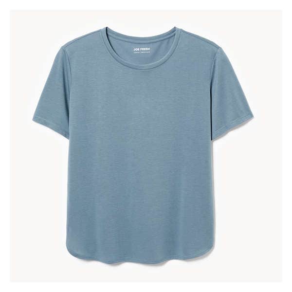 Relaxed Crew Neck T-Shirt - Dusty Blue
