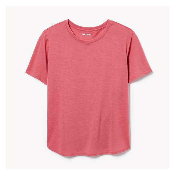 Relaxed Crew Neck T-Shirt - Dusty Rose
