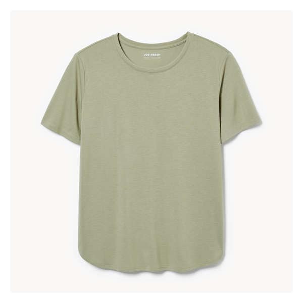 Relaxed Crew Neck T-Shirt - Khaki Green
