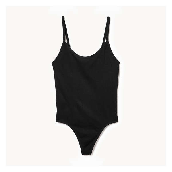 Combinaison tanga sans couture - Noir