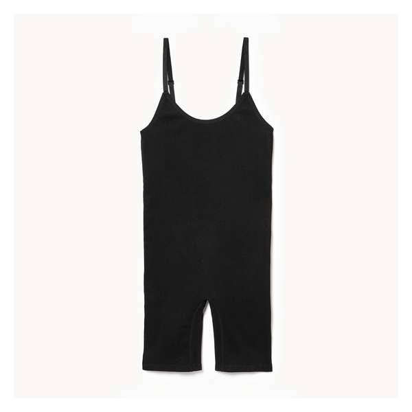Combinaison-short sans couture - Noir