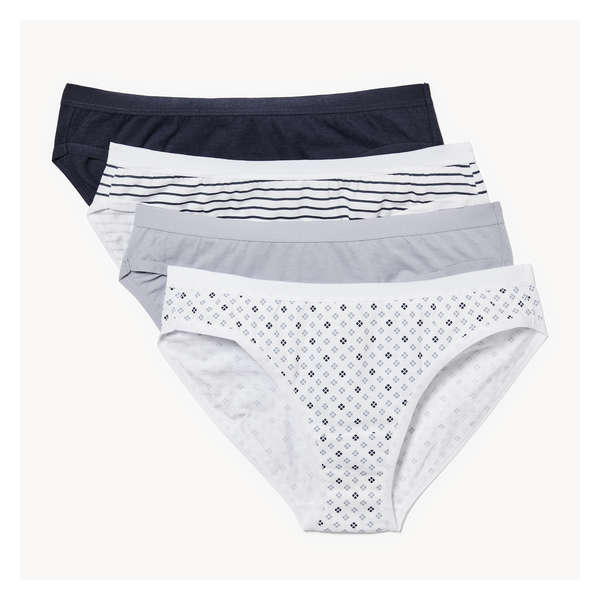 4-Pack Organic Cotton Bikini - Navy