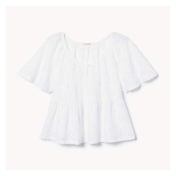 Knit Lace Top - Bright White