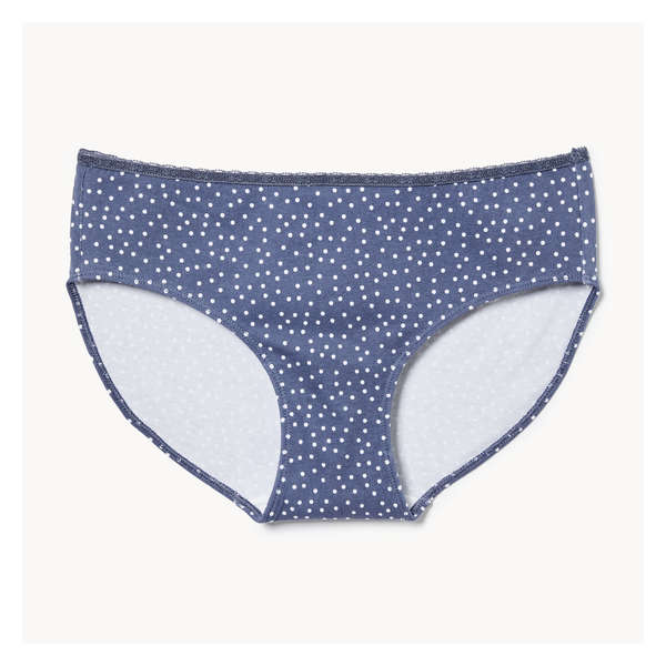 Cotton Lace Hipster - Navy
